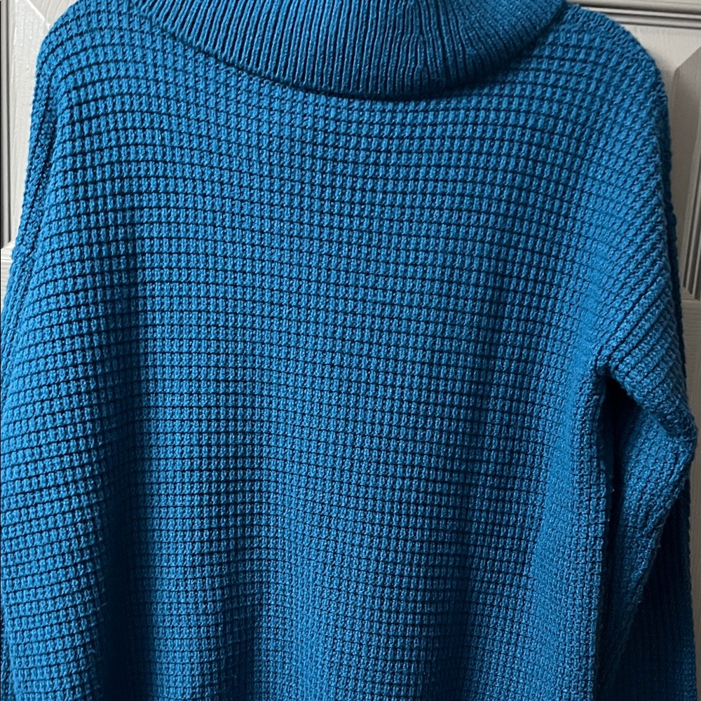 Jones New York Blue Cowl Neck Sweater - Picture 5 of 5